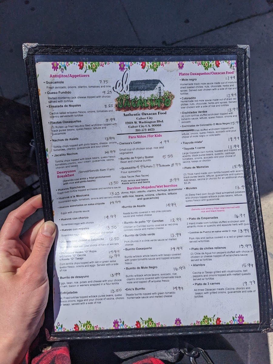 El Jacalito Oaxaqueño Menu - Image 4